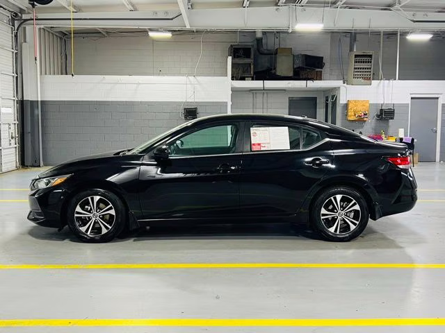 2022 Super Black Nissan Sentra SV FWD Sedan