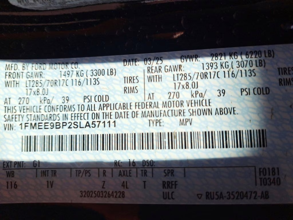 2025 Shadow Black Ford Bronco Badlands Hard Top 4X4 SUV