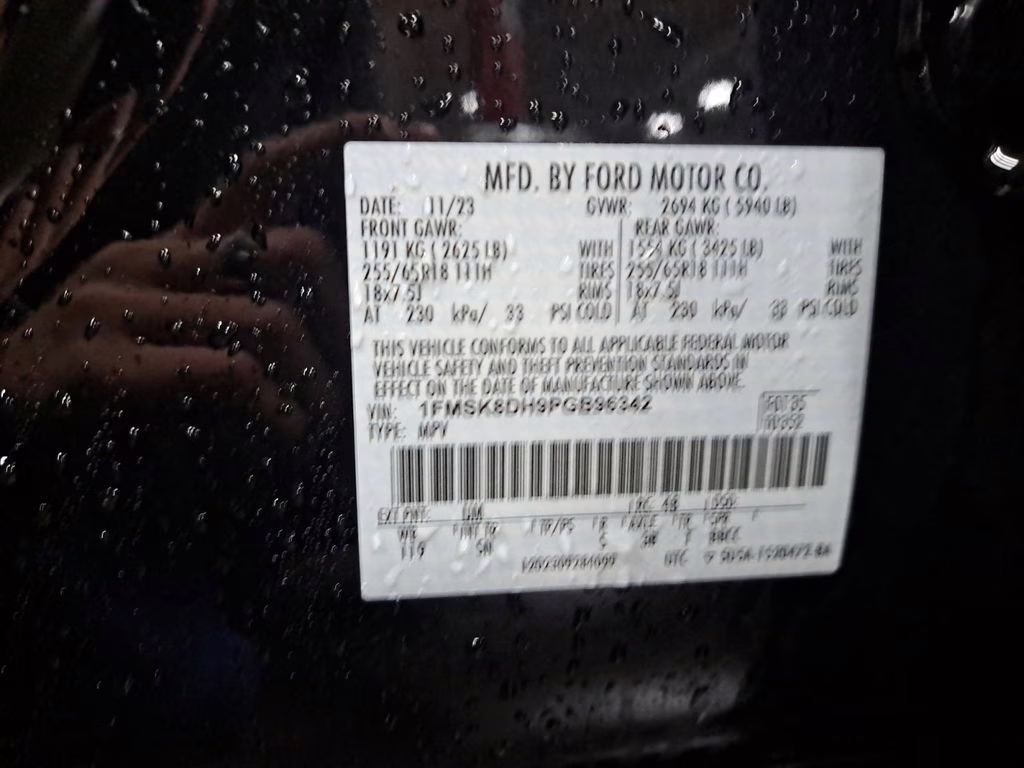 2023 Black Metallic Ford Explorer XLT 4X4 SUV