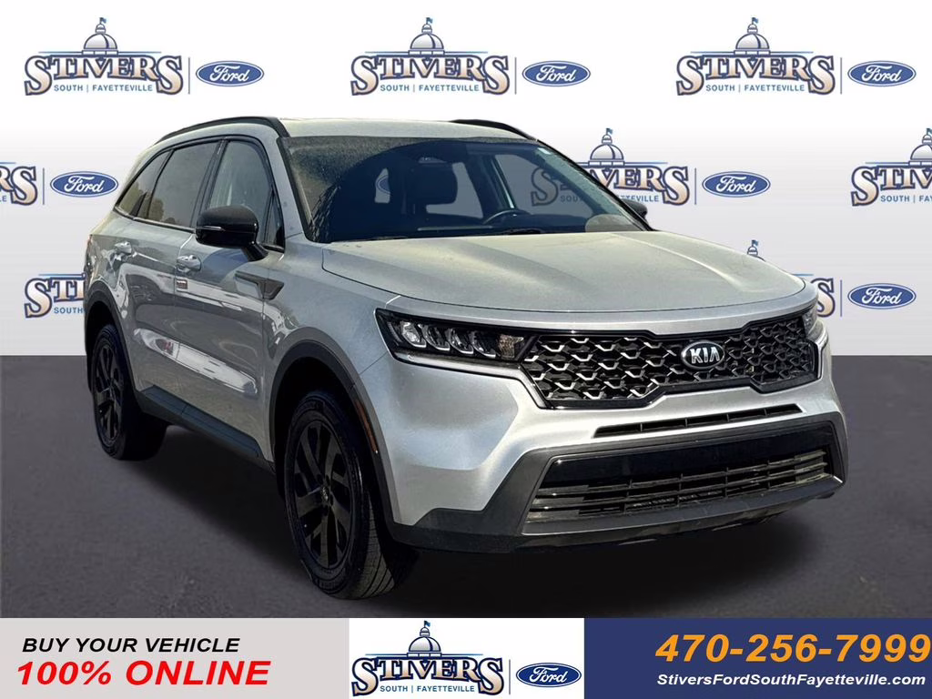 2021 Sparkling Silver Kia Sorento S AWD SUV