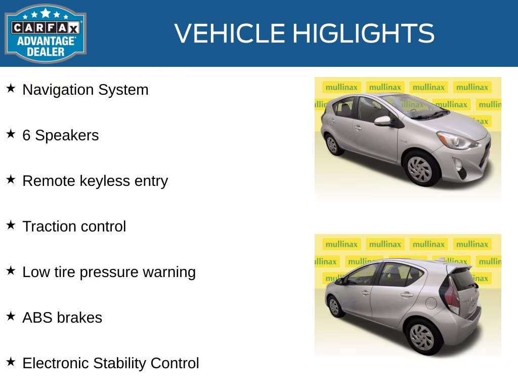 2016 Classic Silver Metallic Toyota Prius c Three FWD Hatchback