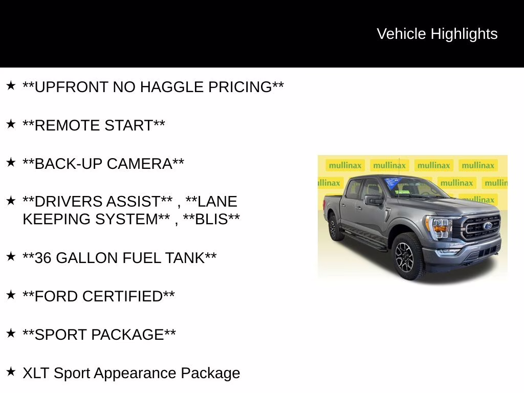 2023 Gray Metallic Ford F-150 XLT 4X4 Truck