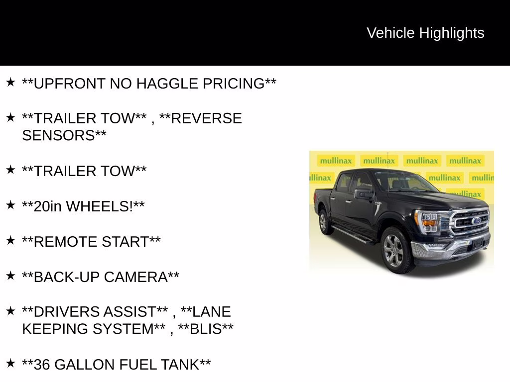 2023 Agate Black Metallic Ford F-150 XLT 4X4 Truck