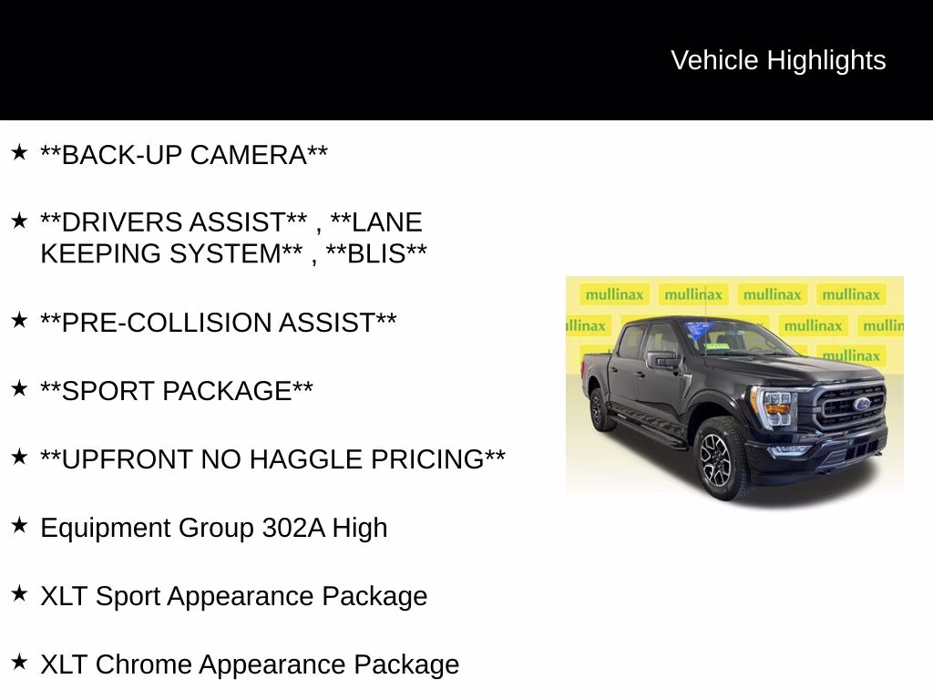 2023 Agate Black Metallic Ford F-150 XLT 4X4 Truck