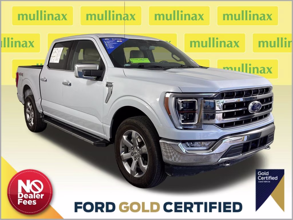 2021 White Metallic Ford F-150 Lariat 4X4 Truck
