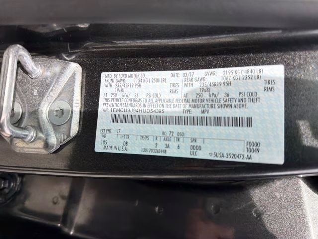 2017 Magnetic Ford Escape Titanium 4X4 SUV