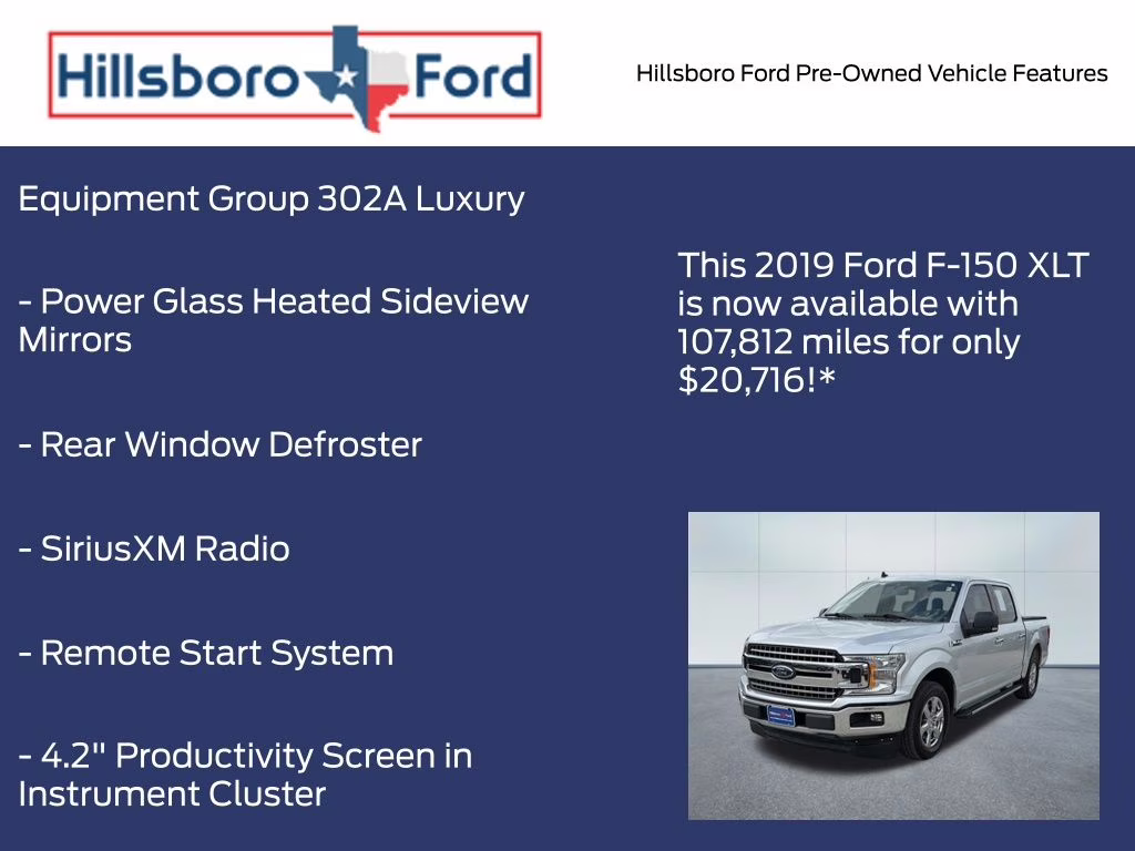 2019 Ingot Silver Metallic Ford F-150 XLT RWD Truck