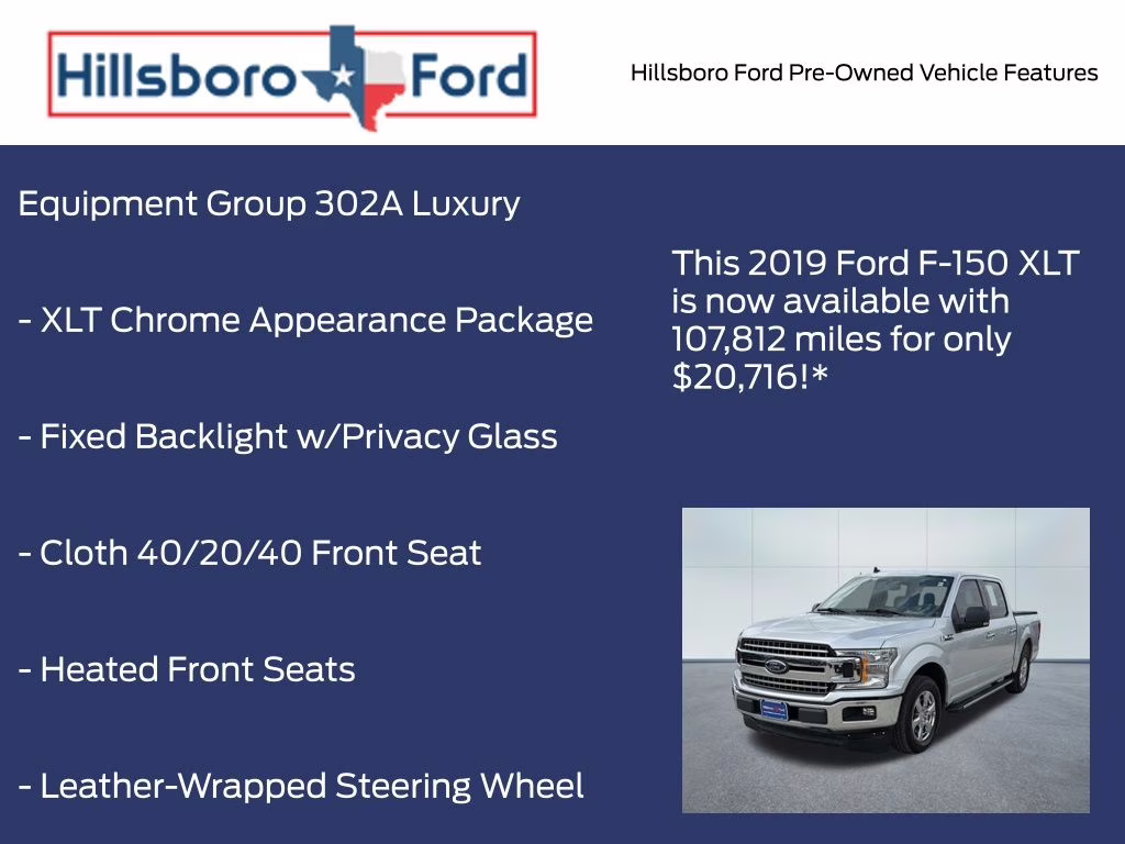 2019 Ingot Silver Metallic Ford F-150 XLT RWD Truck