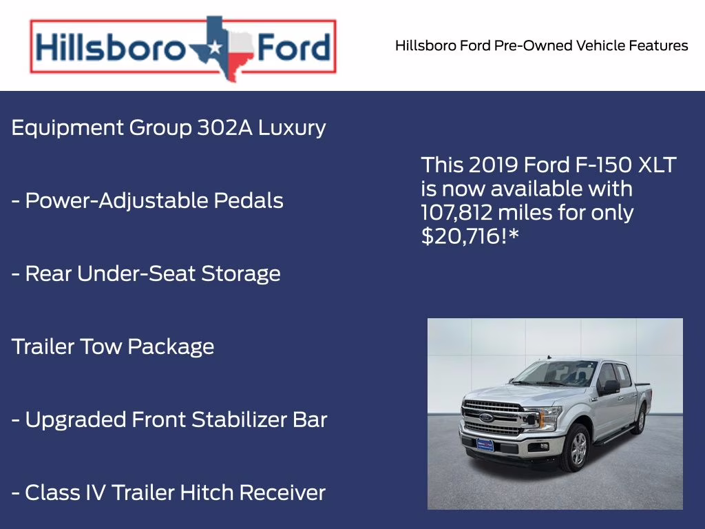 2019 Ingot Silver Metallic Ford F-150 XLT RWD Truck