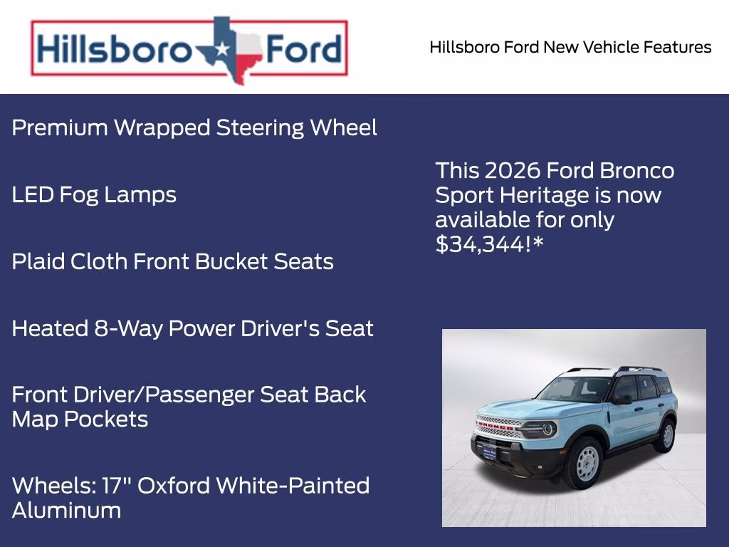 2026 Robins Egg Blue Ford Bronco Sport Heritage 4X4 SUV