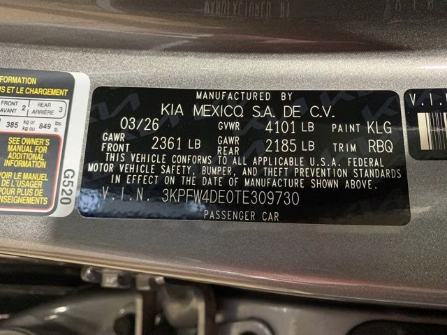 2026 Interstellar Gray Kia K4 GT-Line FWD Sedan