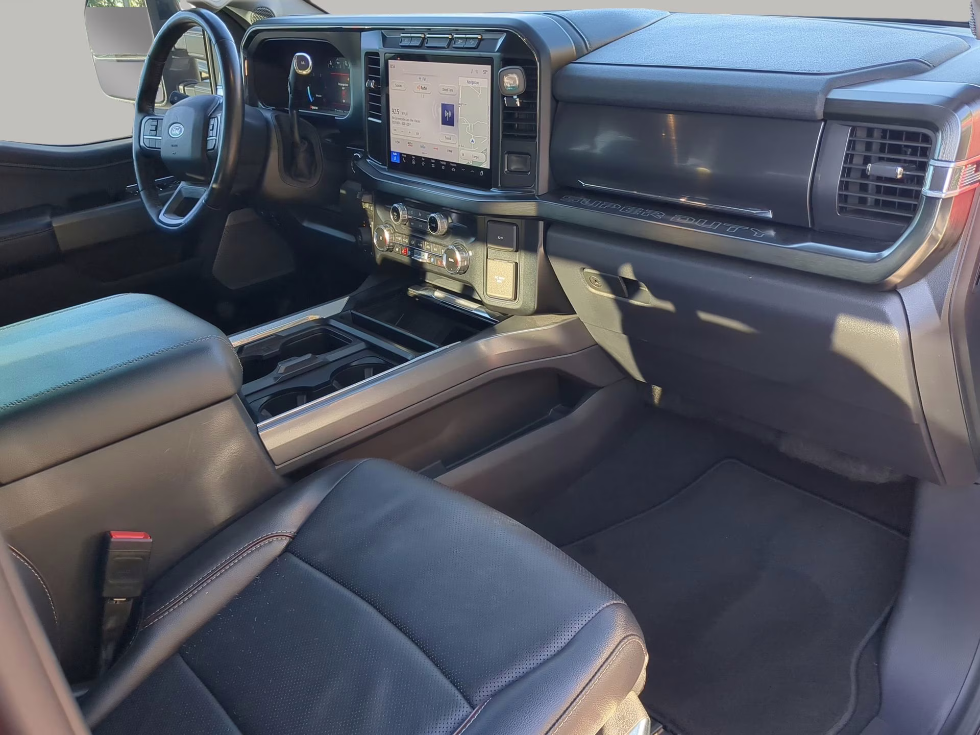 2024 Rapid Red Metallic Tinted Clearcoat Ford Super Duty F-250 SRW LARIAT Crew Cab Pickup 4X4 Truck