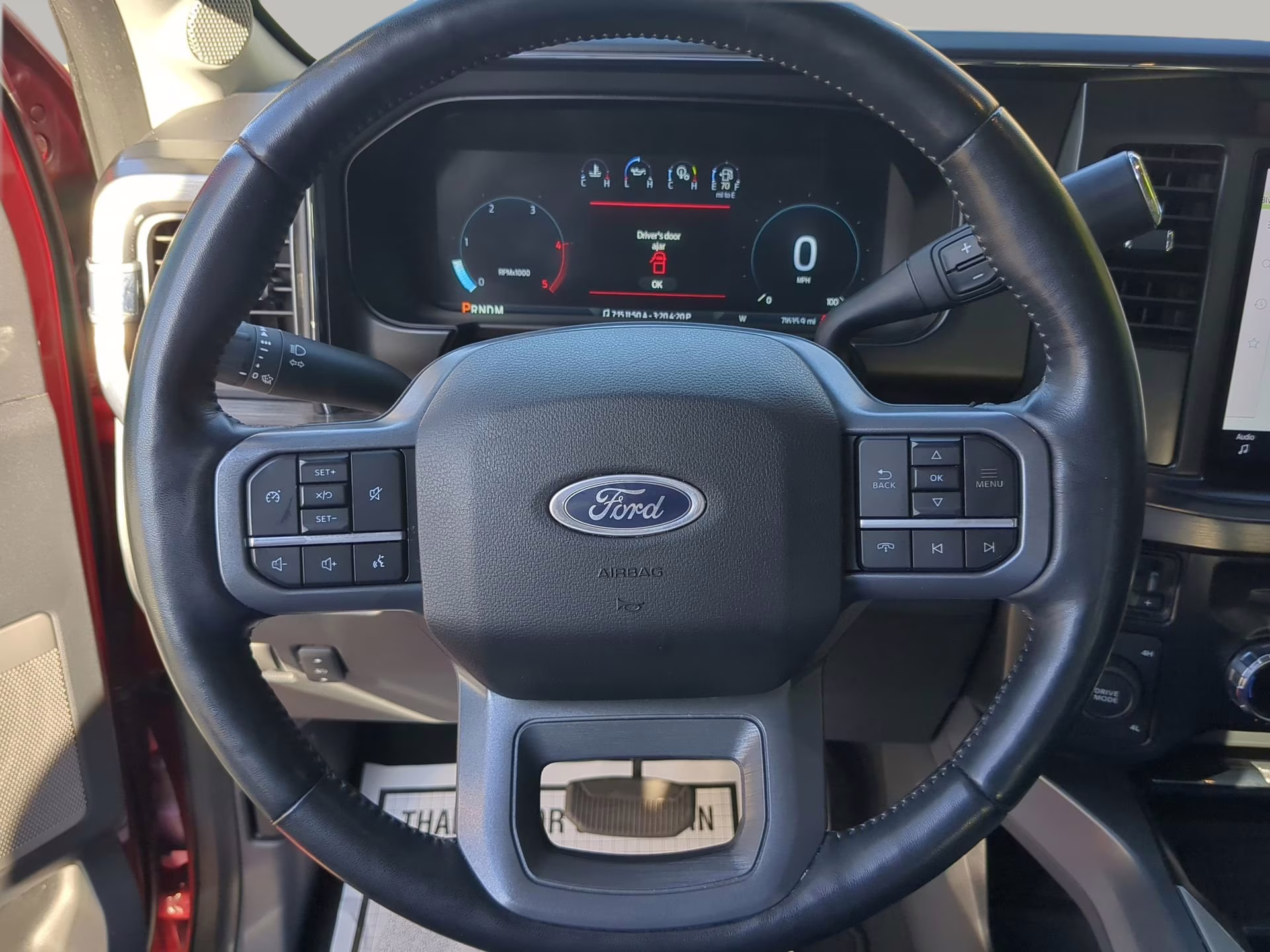 2024 Rapid Red Metallic Tinted Clearcoat Ford Super Duty F-250 SRW LARIAT Crew Cab Pickup 4X4 Truck