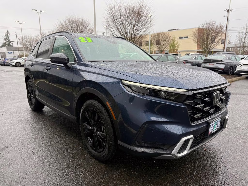 2023 Canyon River Blue Metallic Honda CR-V Hybrid Sport Touring AWD SUV