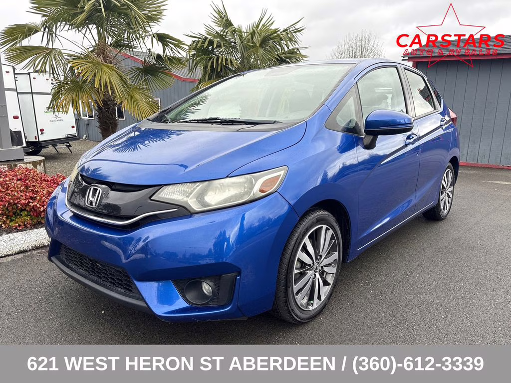 2016 Blue Honda Fit EX FWD Hatchback