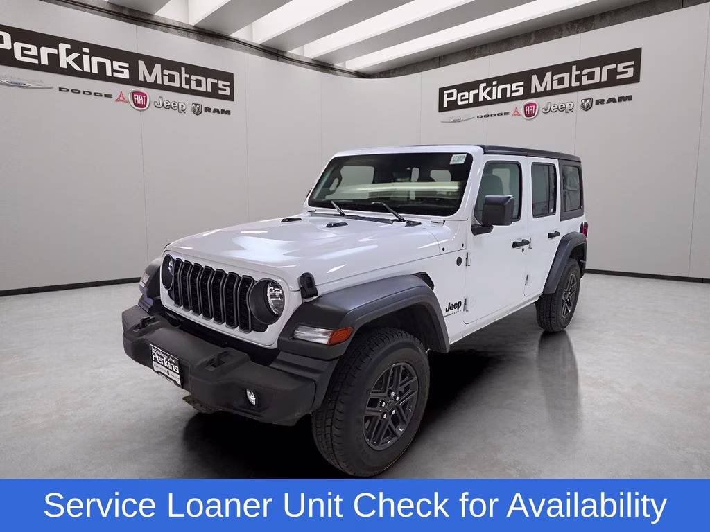 2025 Bright White Clearcoat Jeep Wrangler Sport S 4X4 SUV