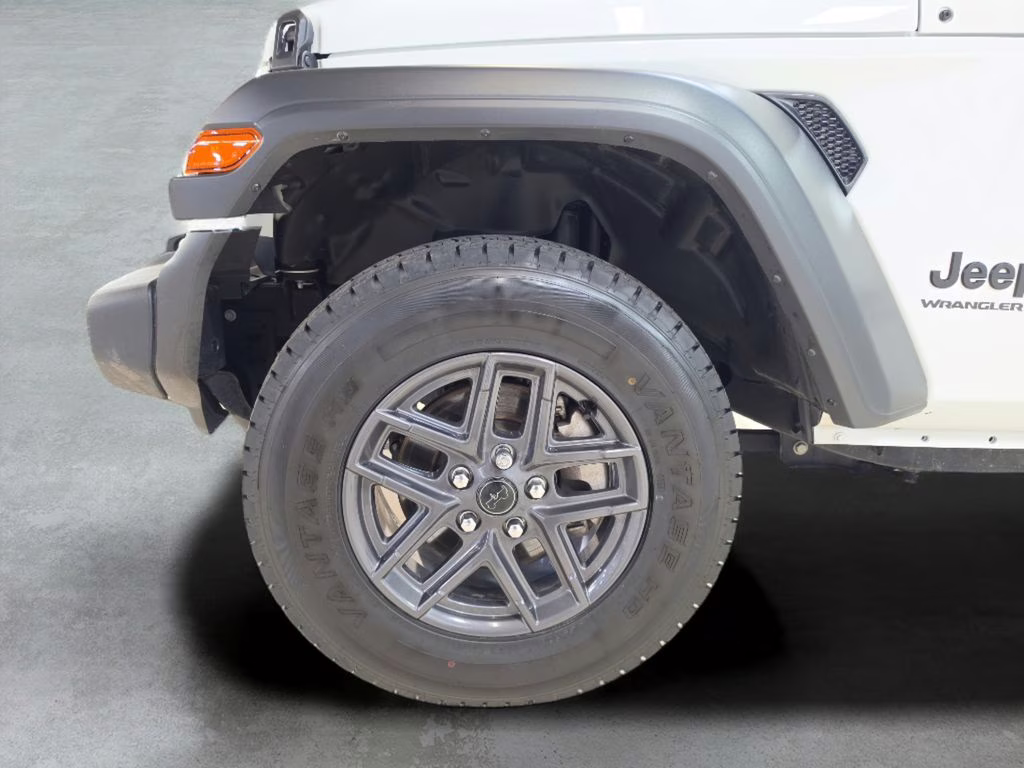 2025 Bright White Clearcoat Jeep Wrangler Sport S 4X4 SUV