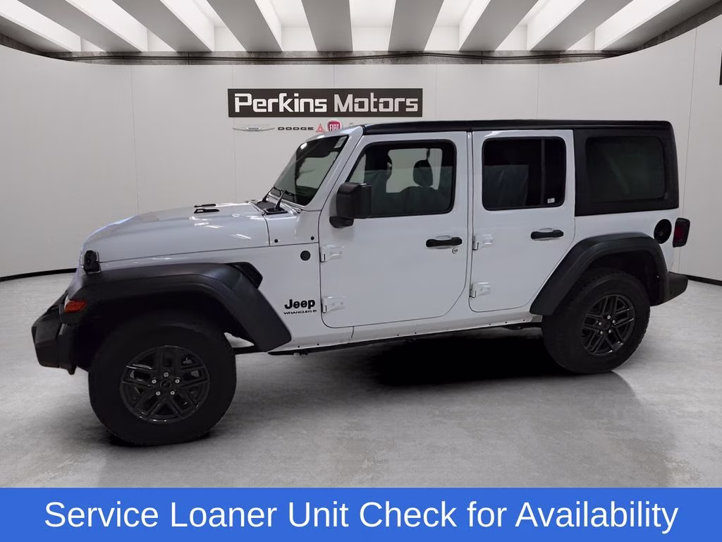 2025 Bright White Clearcoat Jeep Wrangler Sport S 4X4 SUV