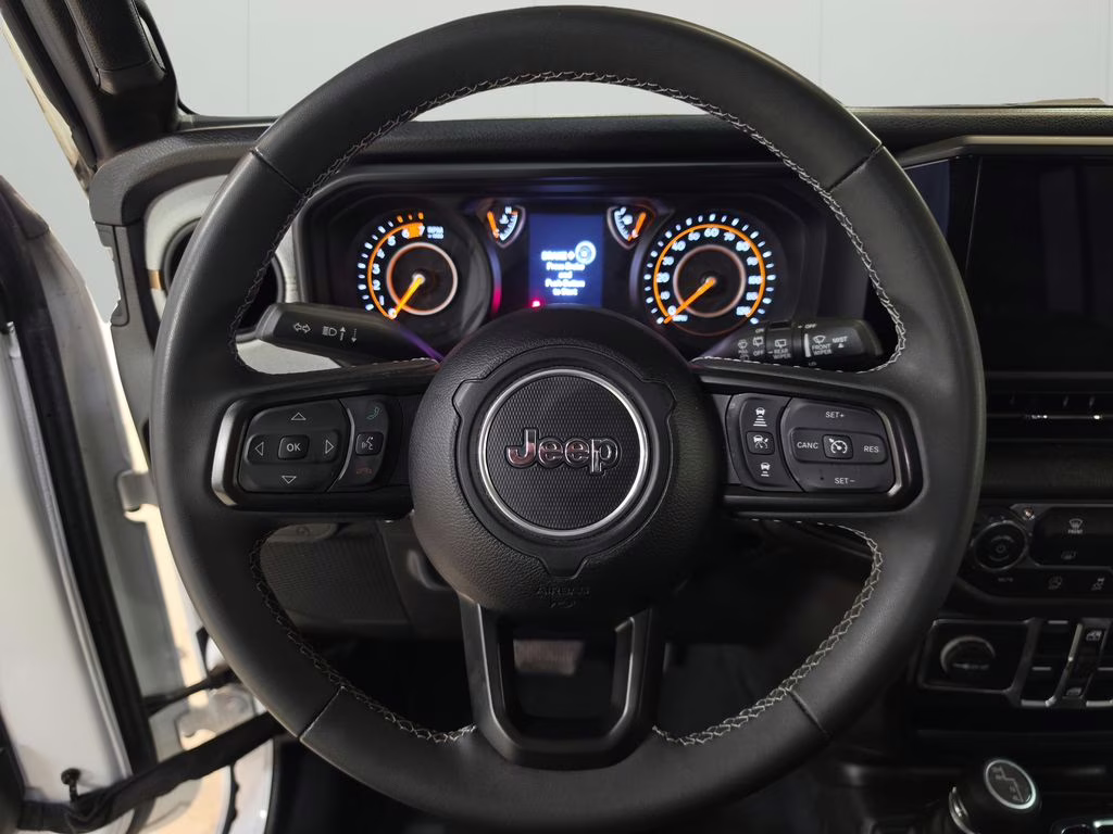 2025 Bright White Clearcoat Jeep Wrangler Sport S 4X4 SUV