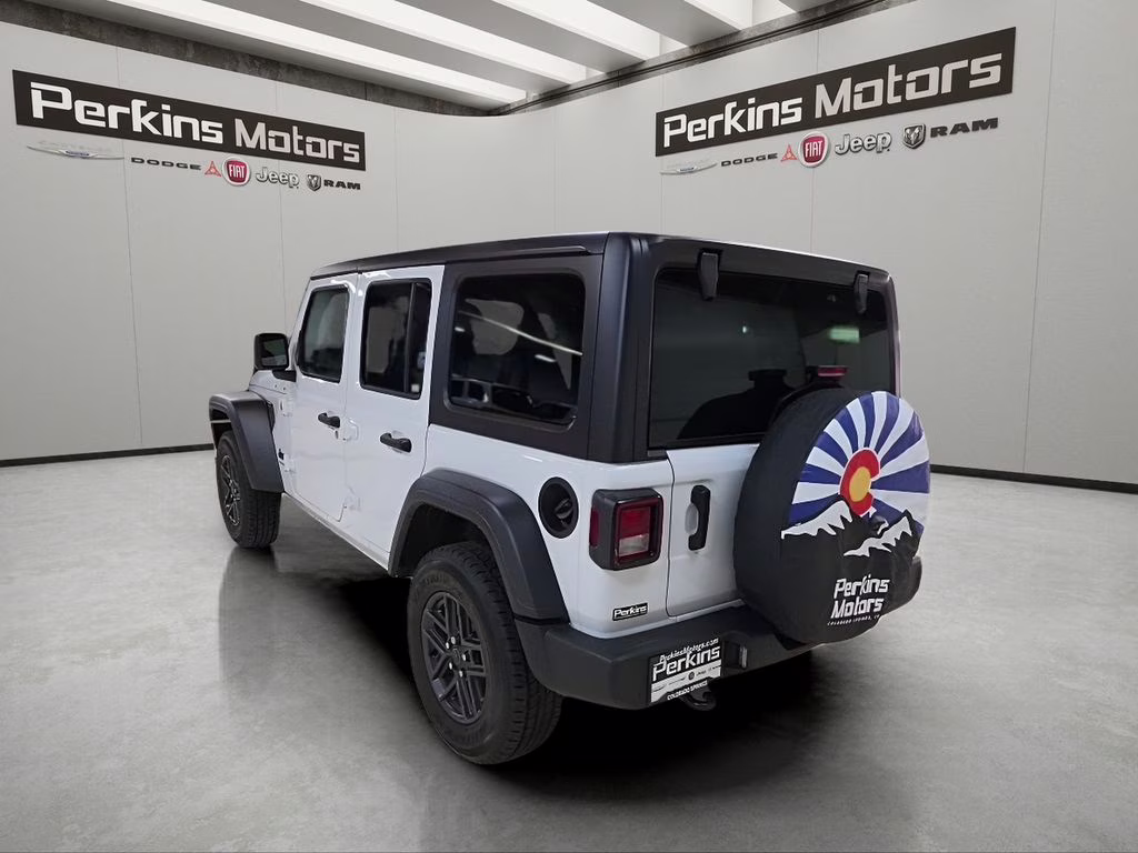 2025 Bright White Clearcoat Jeep Wrangler Sport S 4X4 SUV