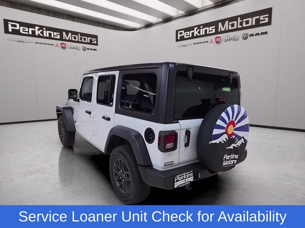 2025 Bright White Clearcoat Jeep Wrangler Sport S 4X4 SUV