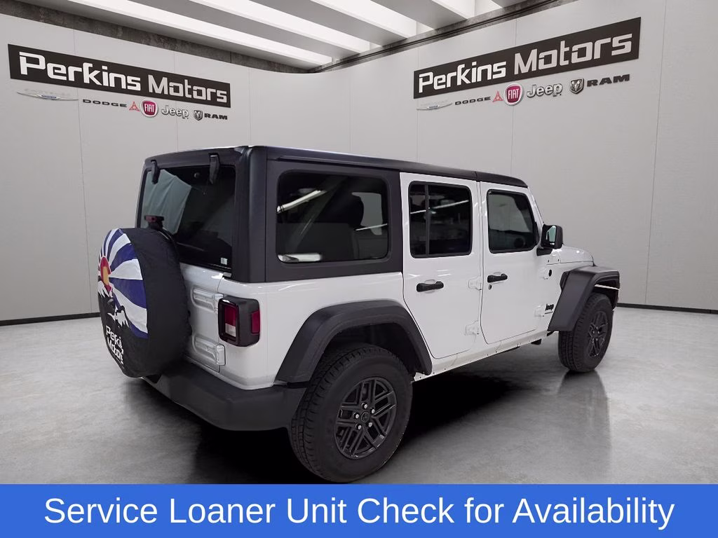 2025 Bright White Clearcoat Jeep Wrangler Sport S 4X4 SUV
