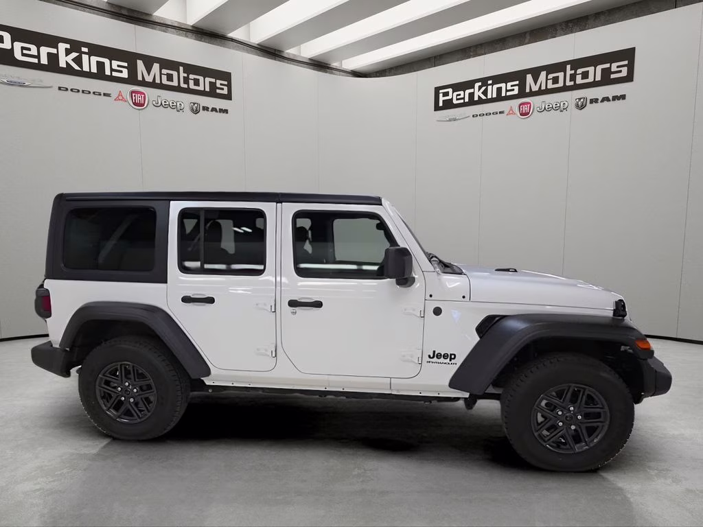 2025 Bright White Clearcoat Jeep Wrangler Sport S 4X4 SUV
