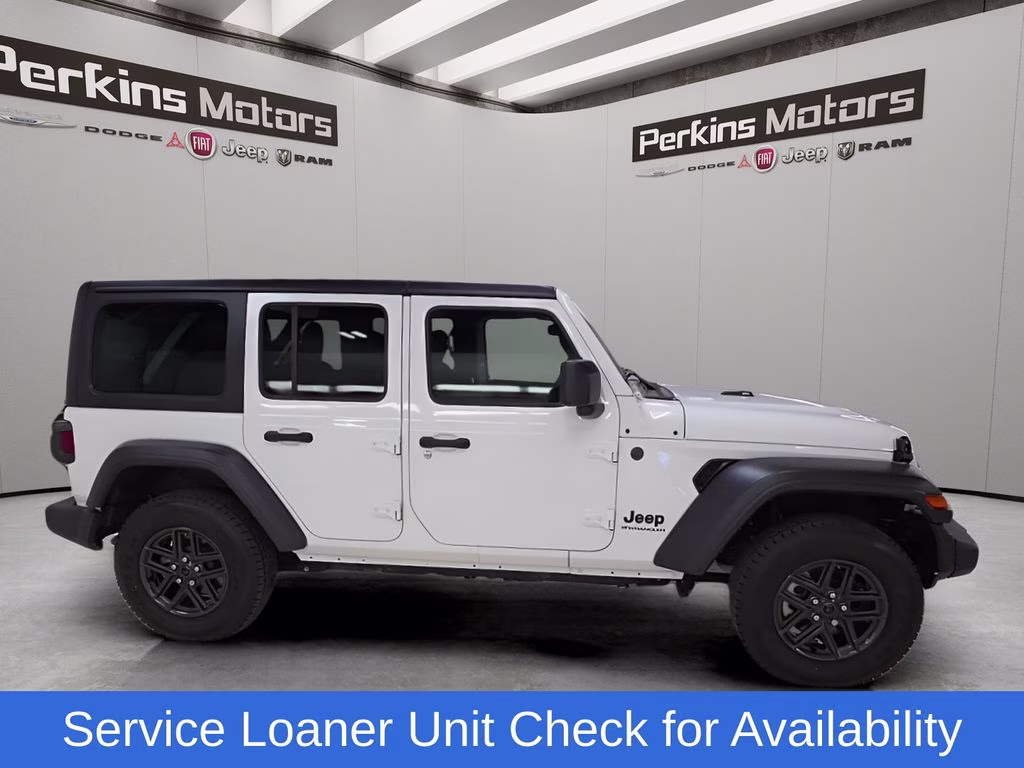 2025 Bright White Clearcoat Jeep Wrangler Sport S 4X4 SUV