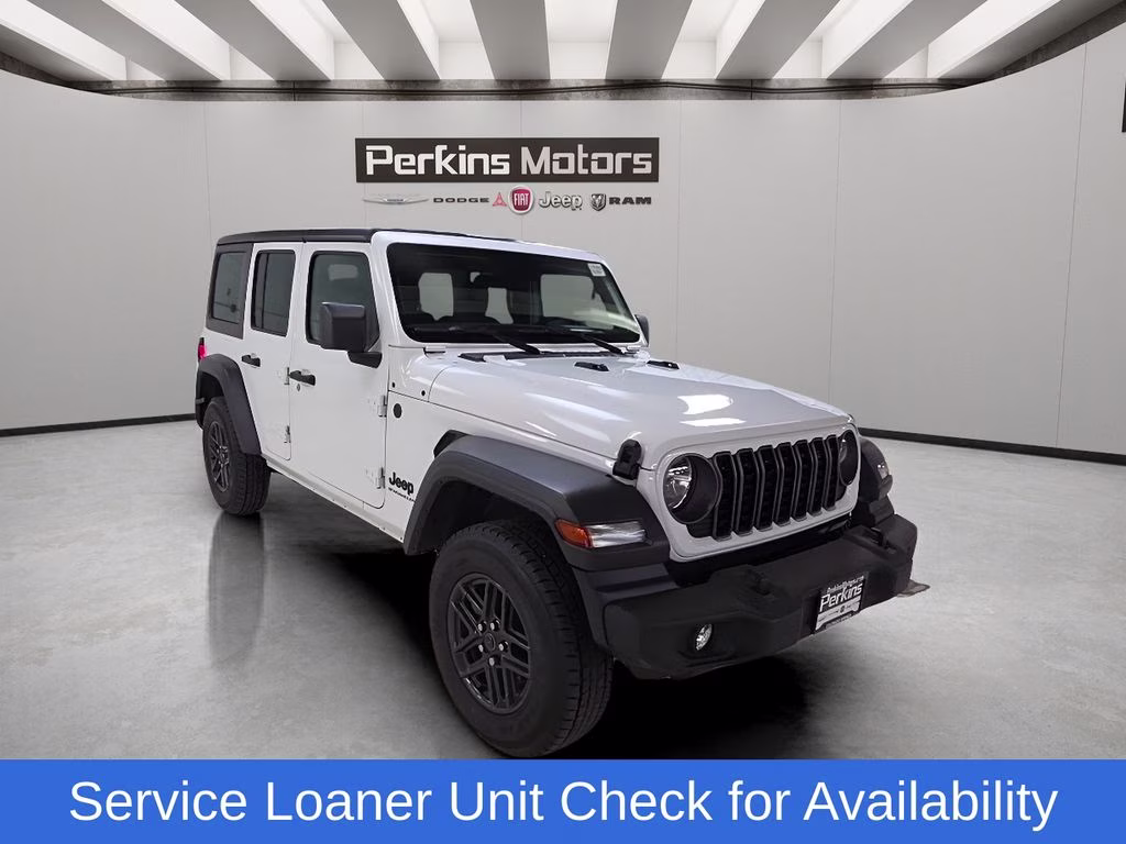 2025 Bright White Clearcoat Jeep Wrangler Sport S 4X4 SUV