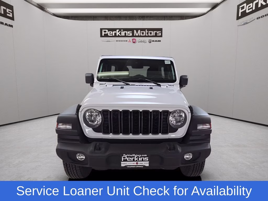 2025 Bright White Clearcoat Jeep Wrangler Sport S 4X4 SUV