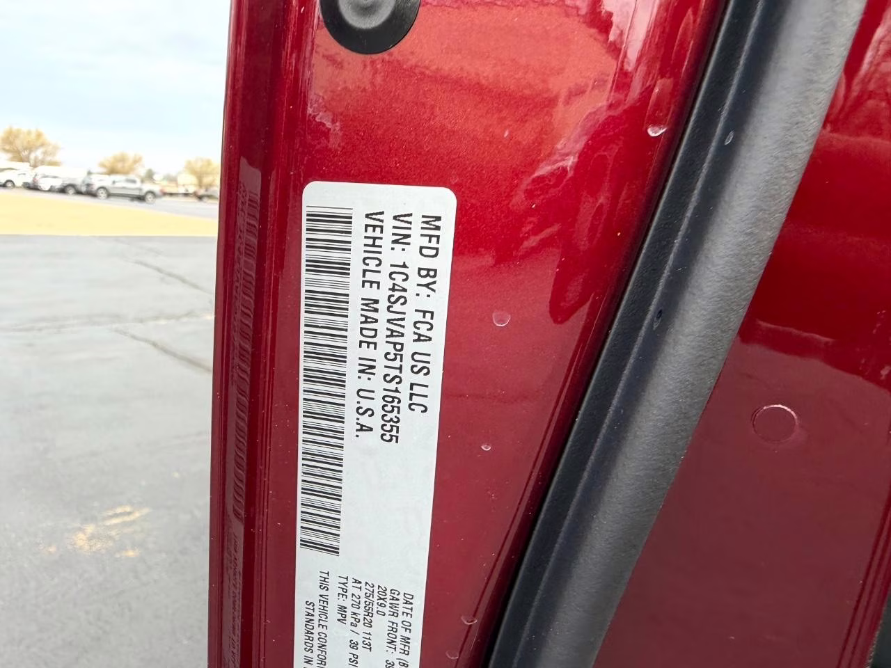 2026 Velvet Red Pearlcoat Jeep Grand Wagoneer 4x4 4X4 SUV