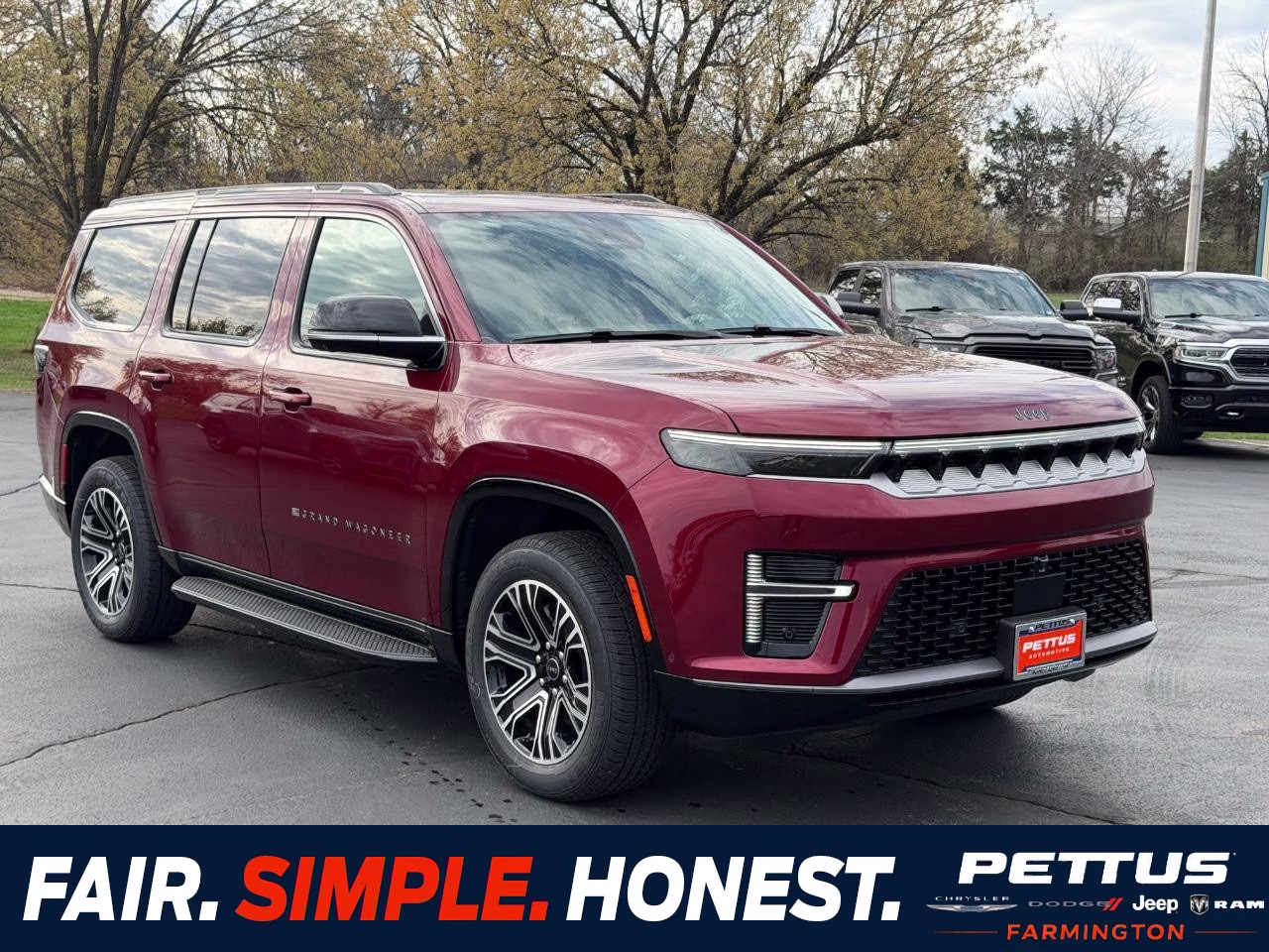 2026 Velvet Red Pearlcoat Jeep Grand Wagoneer 4x4 4X4 SUV