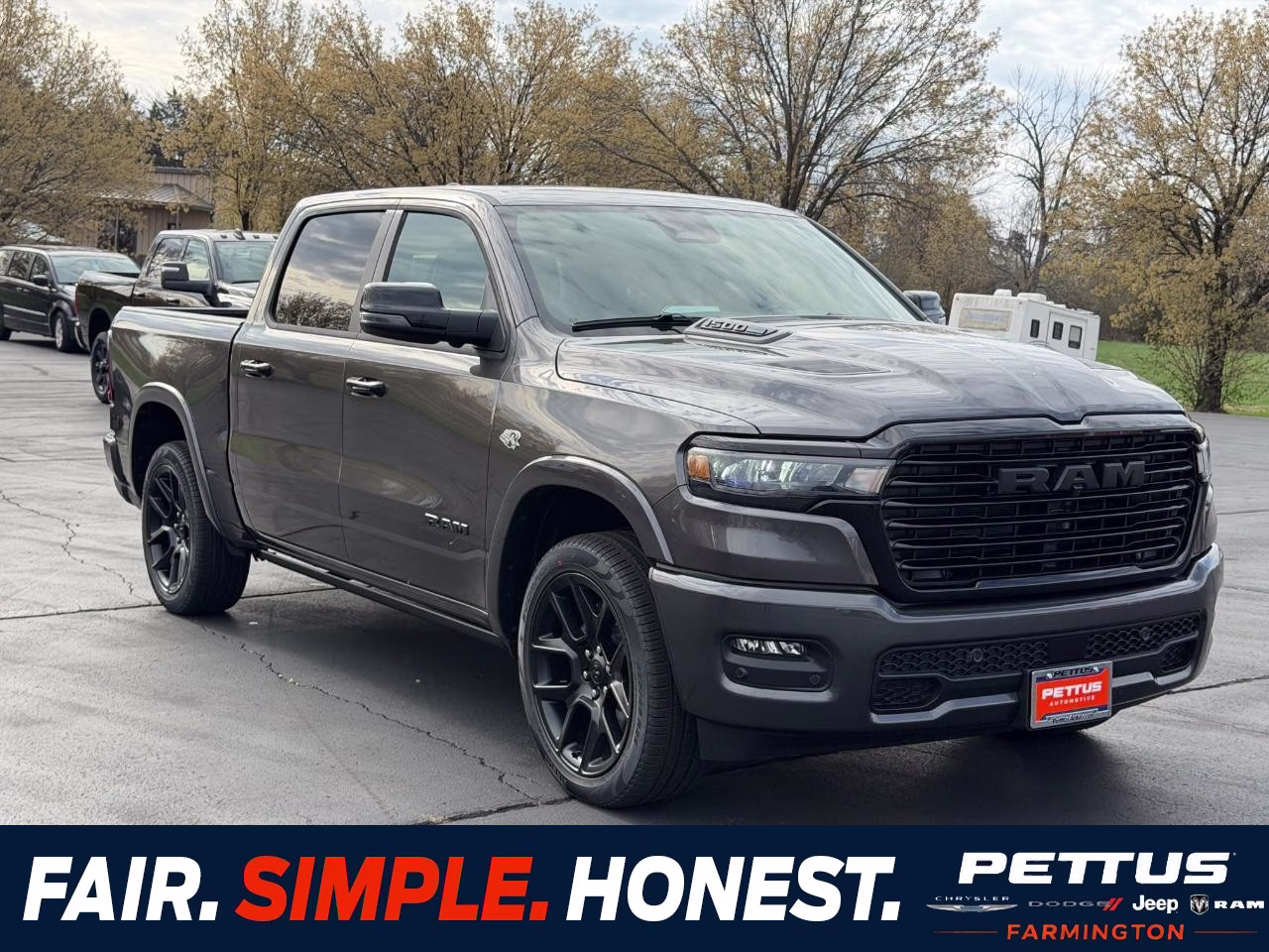 2026 Diamond Black Crystal Pearlcoat Ram 1500 Laramie 4X4 Truck