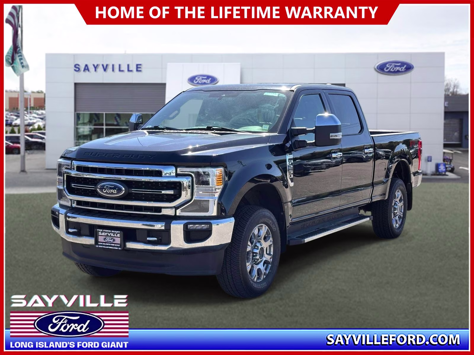 2021 Agate Black Metallic Ford Super Duty F-250 SRW LARIAT 4WD Crew Cab 6.75' Box 4X4 Truck
