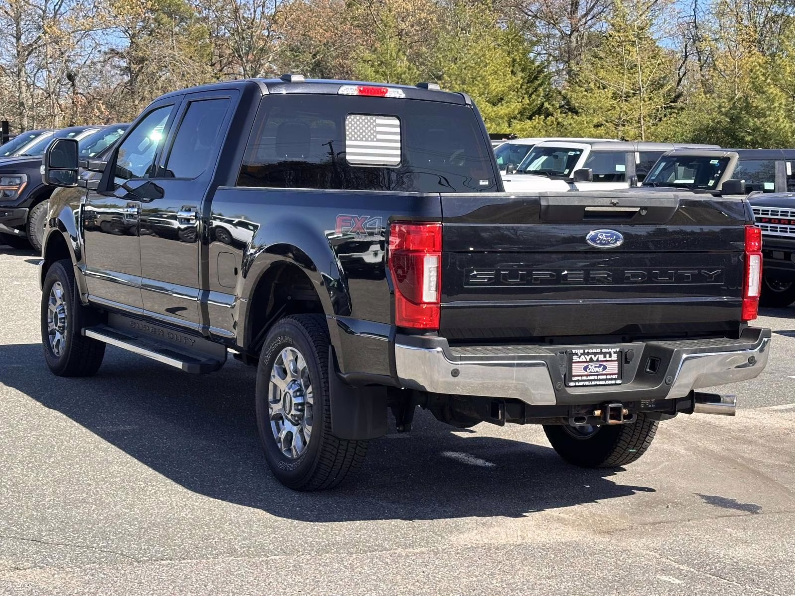 2021 Agate Black Metallic Ford Super Duty F-250 SRW LARIAT 4WD Crew Cab 6.75' Box 4X4 Truck