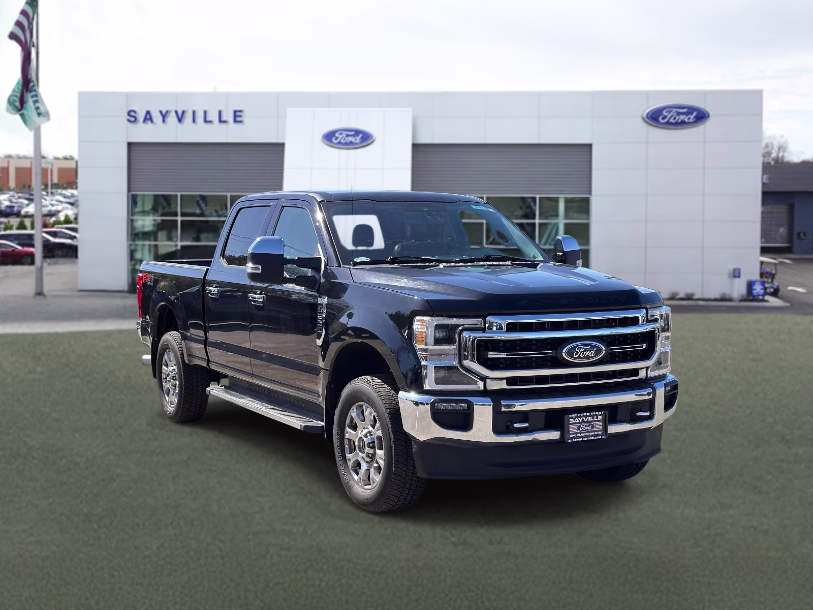 2021 Agate Black Metallic Ford Super Duty F-250 SRW LARIAT 4WD Crew Cab 6.75' Box 4X4 Truck
