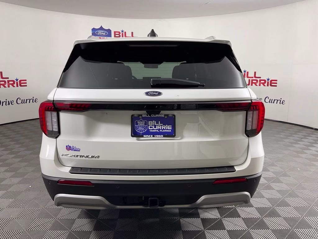 2026 White Ford Explorer Platinum RWD SUV