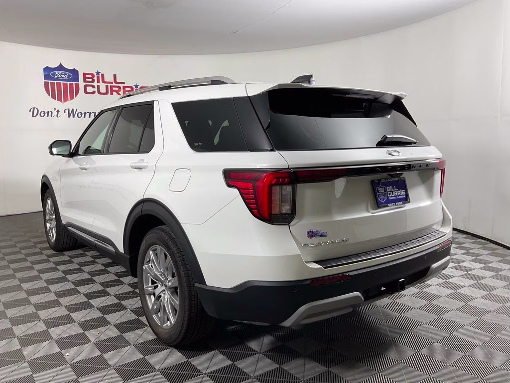 2026 White Ford Explorer Platinum RWD SUV