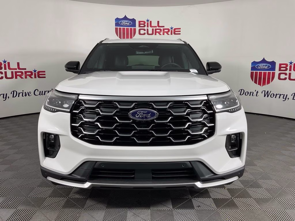 2026 White Ford Explorer Platinum RWD SUV