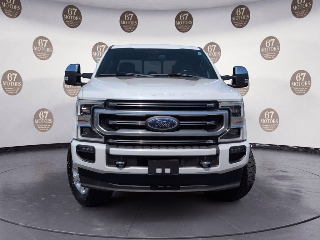 2020 White Metallic Ford Super Duty F-250 SRW Platinum 4X4 Truck