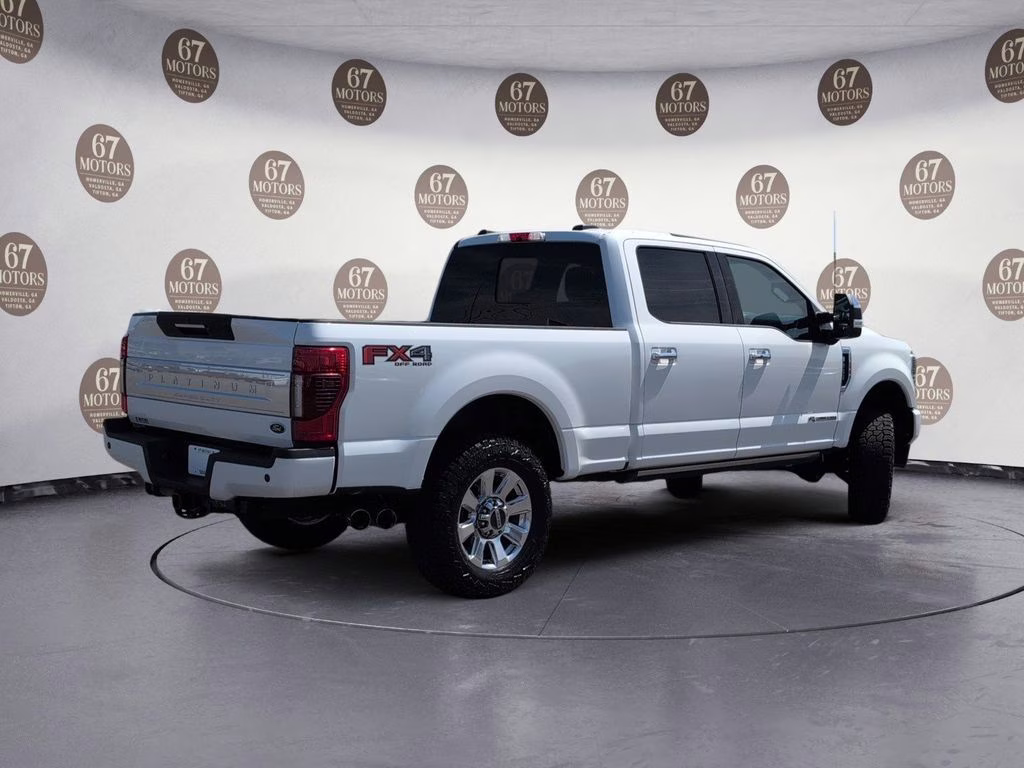 2020 White Metallic Ford Super Duty F-250 SRW Platinum 4X4 Truck