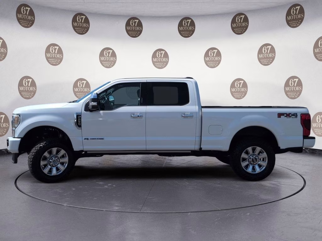 2020 White Metallic Ford Super Duty F-250 SRW Platinum 4X4 Truck
