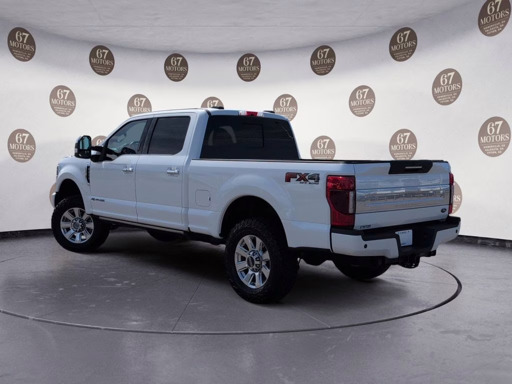 2020 White Metallic Ford Super Duty F-250 SRW Platinum 4X4 Truck