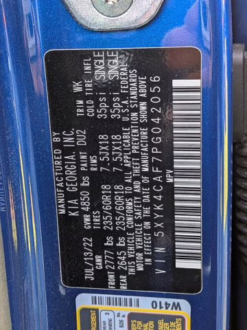 2023 Sapphire Blue Kia Sportage SX AWD SUV