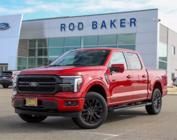 2025 Rapid Red Metallic Tinted Clearcoat Ford F-150 LARIAT 4X4 Truck