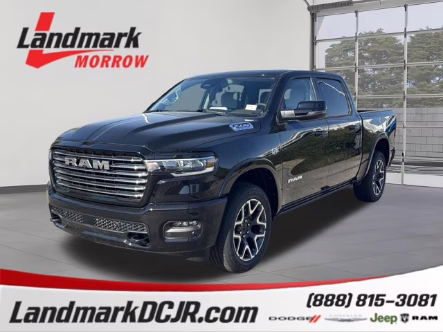 2026 Diamond Black Crystal Pearlcoat Ram 1500 Laramie 4X4 Truck