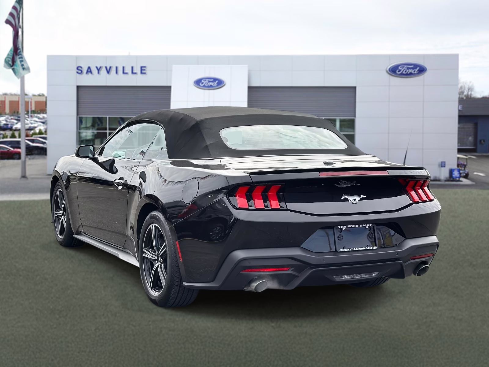 2024 Shadow Black Ford Mustang EcoBoost Convertible RWD Sedan