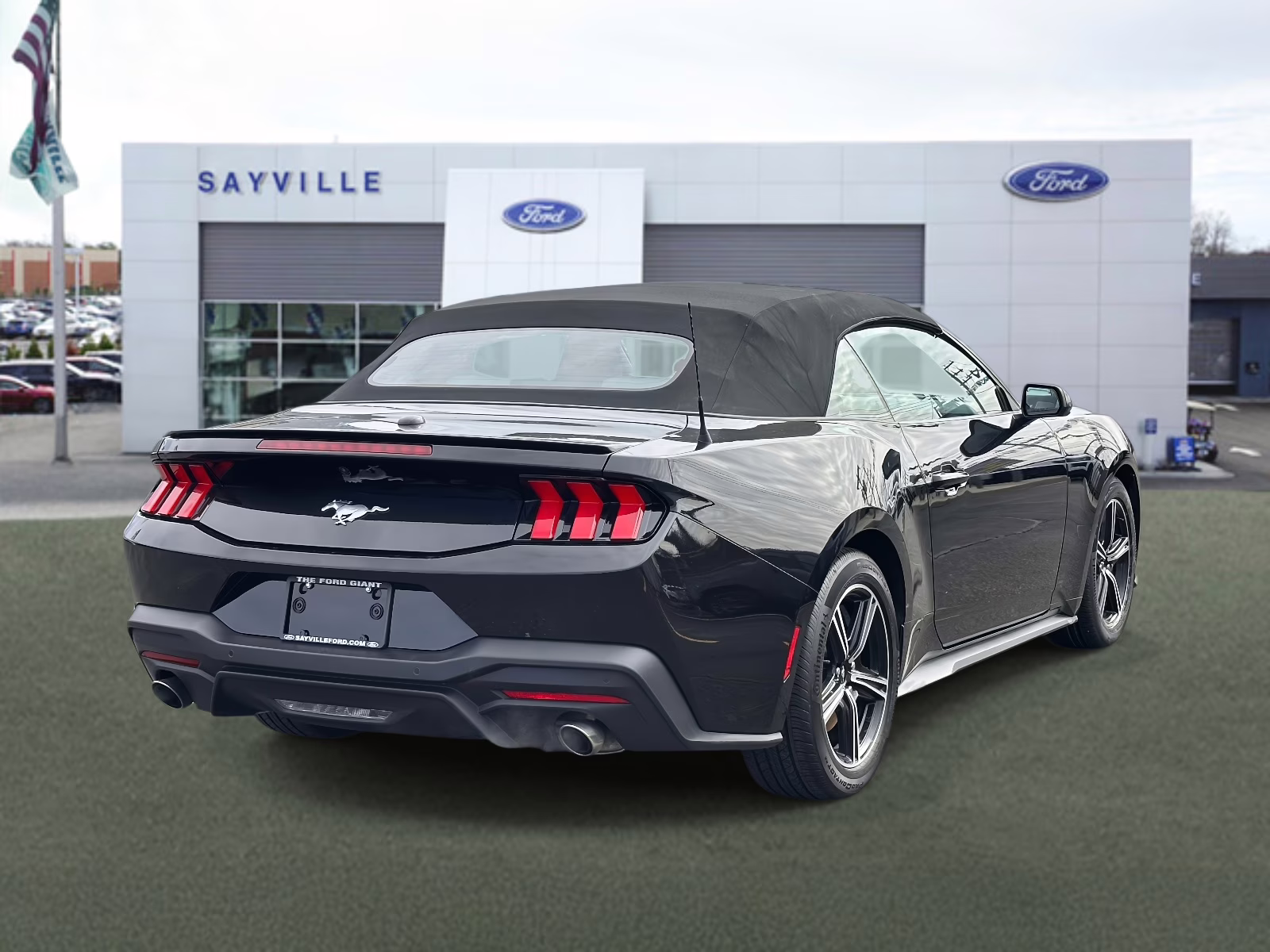2024 Shadow Black Ford Mustang EcoBoost Convertible RWD Sedan