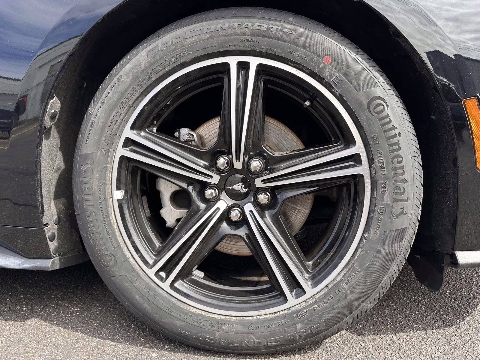 2024 Shadow Black Ford Mustang EcoBoost Convertible RWD Sedan