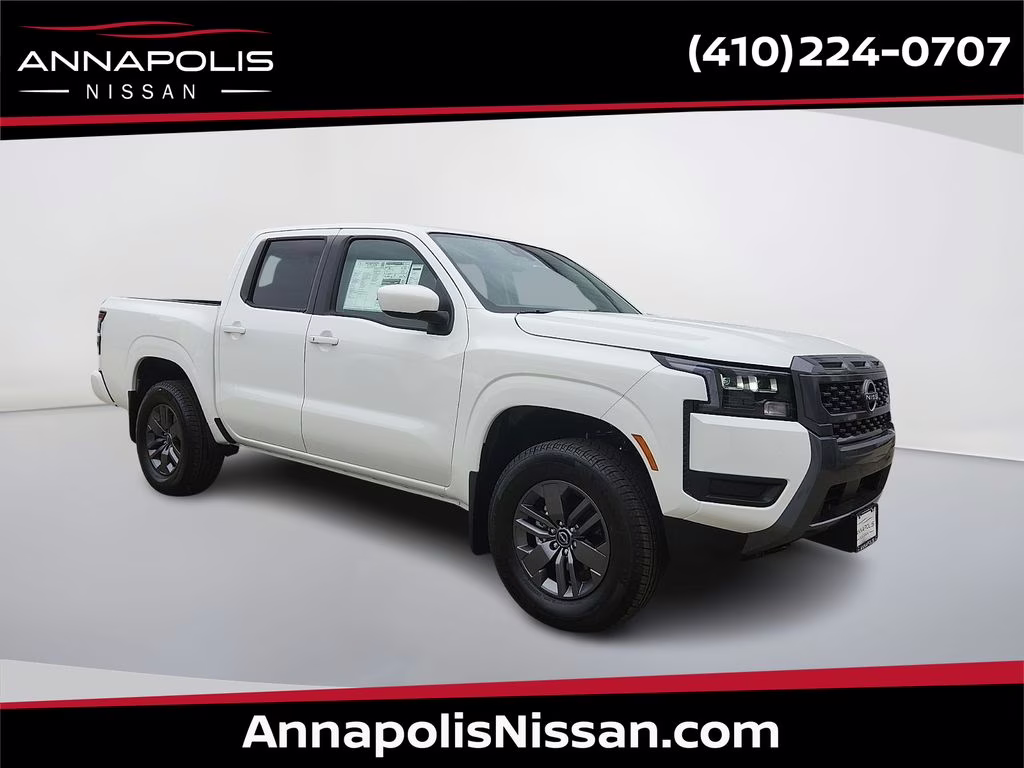 2026 Glacier White Nissan Frontier SV 4X4 Truck